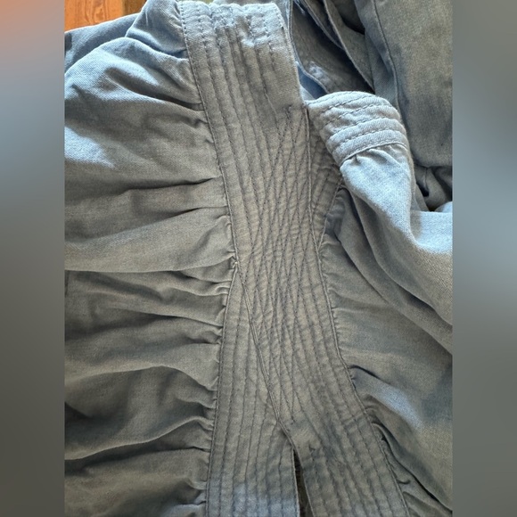 Anthropologie Love The Label Puff Sleeve Open Back Minidress Size XS H34 - Picture 14 of 16